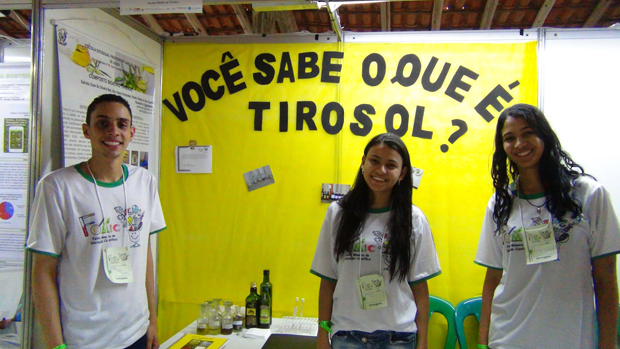 O projeto foi destaque em Ciências Biológicas na FEMIC, por meio da qual os alunos foram credenciados para a feira no Paraguai. Foto: Divulgação FEMIC